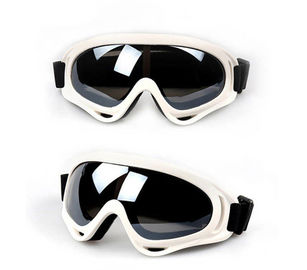 Αντι UV Windproof προστατευτικά δίοπτρα μοτοσικλετών γυαλιών μοτοσικλετών λογότυπων συνήθειας προμηθευτής
