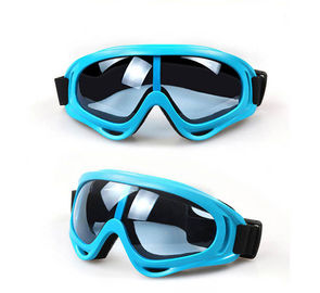 Αντι UV Windproof προστατευτικά δίοπτρα μοτοσικλετών γυαλιών μοτοσικλετών λογότυπων συνήθειας προμηθευτής